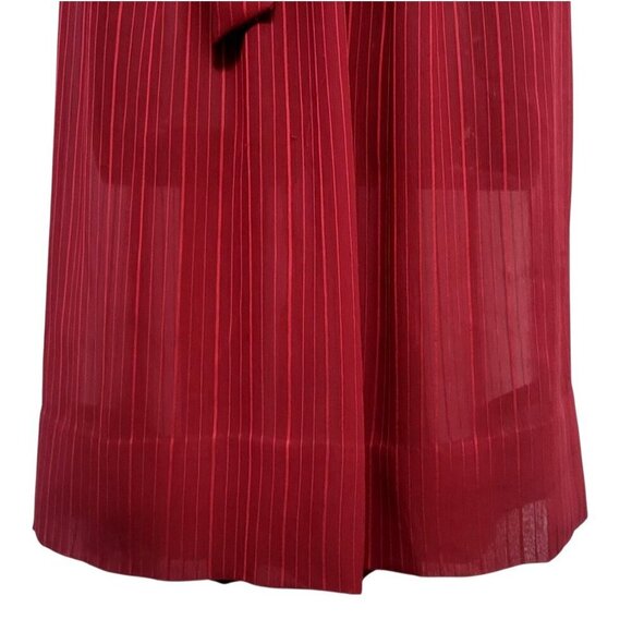 Vintage 1970s ROUTE ONE Midi Dress Pinstripe Semi-Sheer - Picture 5 of 14